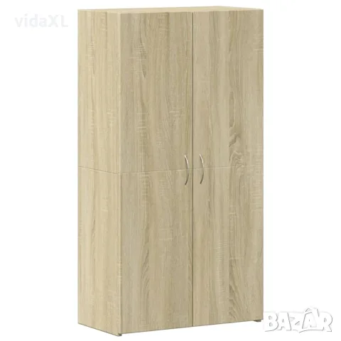 vidaXL Шкаф за документи, сонома дъб, 60x32x115 см, инженерно дърво