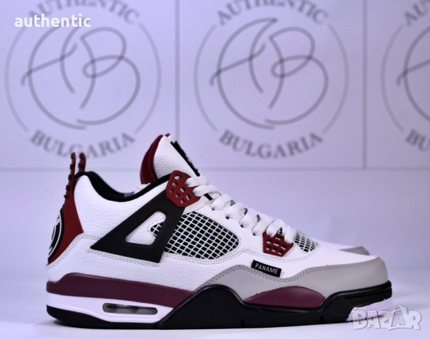 Nike Jordan Retro 4 PSG, Pure Money, Black Canvas Мъжки Дамски Маратонки, снимка 7 - Спортни обувки - 39215036