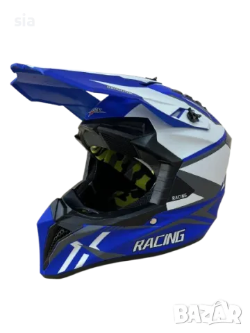 Кросова каска, 4 размера М и Л, синя, снимка 2 - Аксесоари и консумативи - 47544835