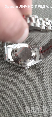 Rolex Oyster Perpetual Day-Date 40 Platinum Factory Baguette Diamonds ice blue 💙 dial 228206 UNISEX, снимка 13 - Мъжки - 52900323