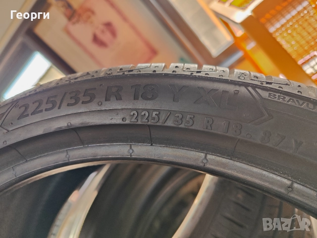 2бр.летни гуми 225/35/18 Barum, снимка 5 - Гуми и джанти - 51856043