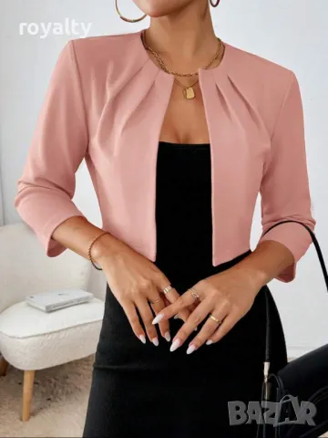 Късо дамско розово сако LILI 🌸