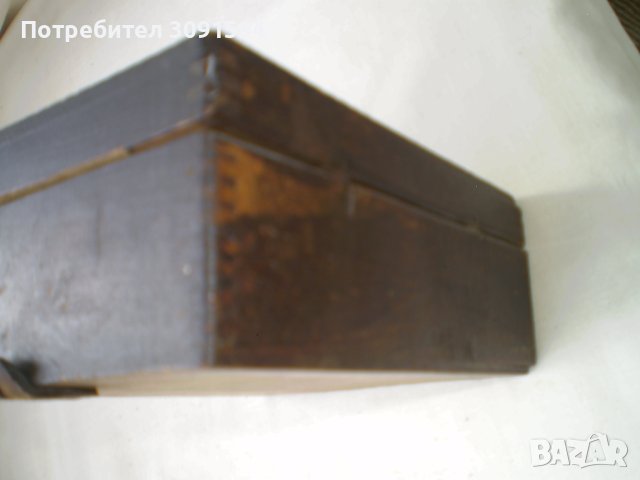 Стара  дървена кутия за часовник с пирография , снимка 6 - Антикварни и старинни предмети - 41842870
