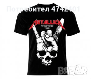 Рок метъл тениски на Metallica, снимка 5 - Тениски - 53534992
