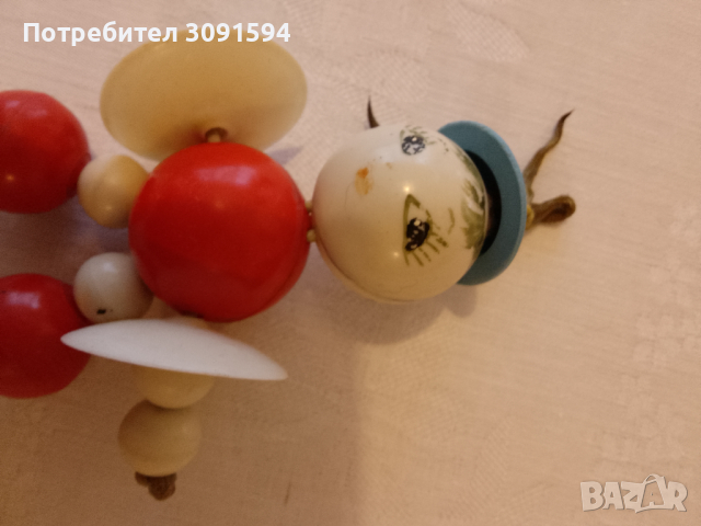 Винтидж бебешка- дрънкалка играчка целоид бакелит, снимка 9 - Колекции - 44602223
