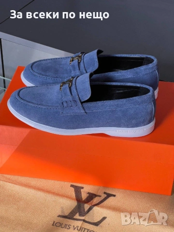 Louis Vuitton Мъжки Ежедневни Обувки Естествена кожа Луис Витон - Налични Различни Цветове Код E1278, снимка 11 - Ежедневни обувки - 53756265