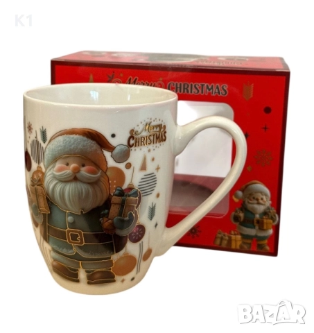 Коледна чаша Дядо Коледа с подаръчна кутия