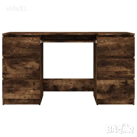 vidaXL Бюро, опушен дъб, 140x50x77 см, инженерно дърво, снимка 4 - Бюра - 56148035