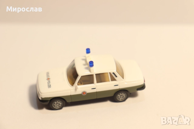 HERPA 1/87 H0 ВАРТБУРГ POLICE ПОЛИЦИЯ КОЛИЧКА МОДЕЛ, снимка 2 - Колекции - 52722306