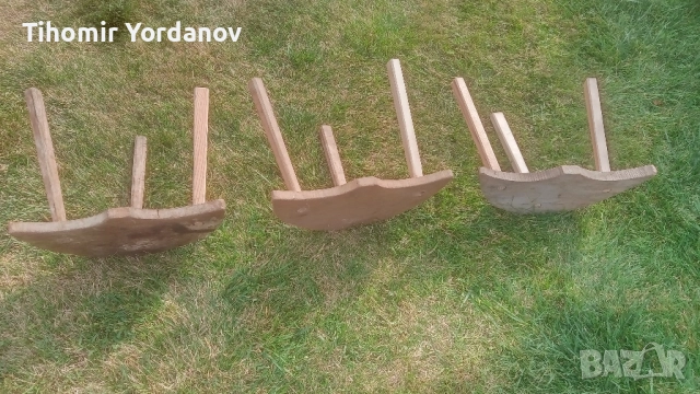 Трикрако столче -3 броя., снимка 9 - Антикварни и старинни предмети - 51500179