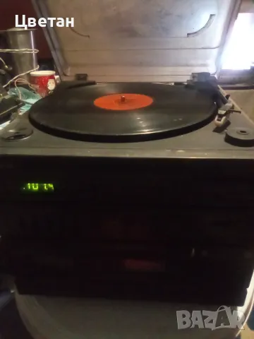 Радио-касетофон -грамофон, антика , снимка 6 - Радиокасетофони, транзистори - 48465504