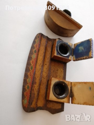 Българска стара мастилница и попивателна, снимка 6 - Антикварни и старинни предмети - 44295850