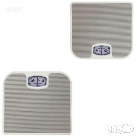 Кантар за тегло механичен - 130кг, РVС к. повърхност, Сив, снимка 3 - Електронни везни - 48540571