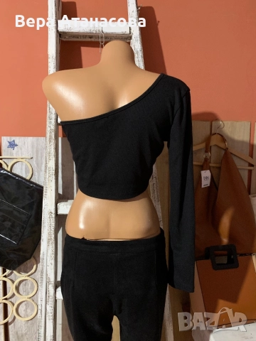 💣 Екстравагантен топ с един ръкав✔️ м/л/хл🔝, снимка 2 - Корсети, бюстиета, топове - 52564453