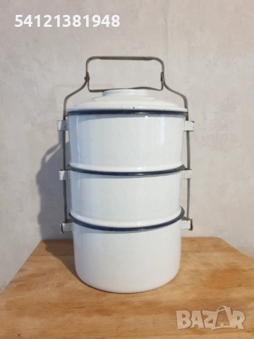 Ретро канчета за храна троен контейнер