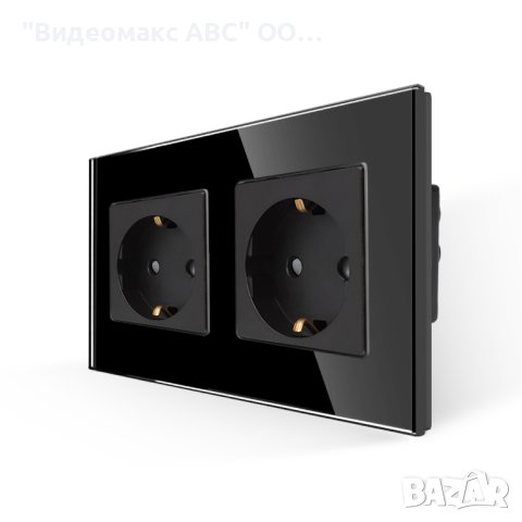 Двоен контакт 16A, комплект с кристална рамка, "LUX-ON" - БЯЛ, СИВ, ЧЕРЕН, ЗЛАТИСТ , снимка 5 - Ключове, контакти, щепсели - 40266506