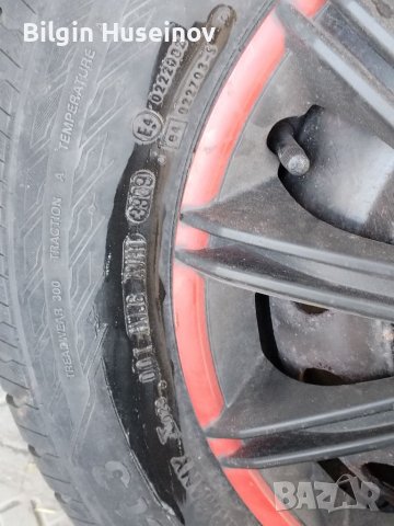 Гуми и джанти със тасове балансирани всичко е гот 185/70/14 CONTINENTAL PREMIUM Contact5 г Като нови, снимка 8 - Гуми и джанти - 39639194
