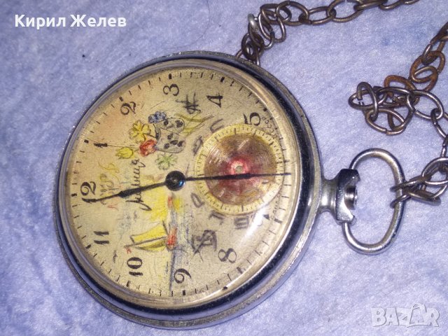 МОЛНИЯ СССР МЕХАНИЧЕН ДЖОБЕН ЧАСОВНИК МЪЛНИЯ За КОЛЕКЦИЯ РЕМОНТ с РЪЧНО ИЗРИСУВАН ЦИФЕРБЛАТ 81951