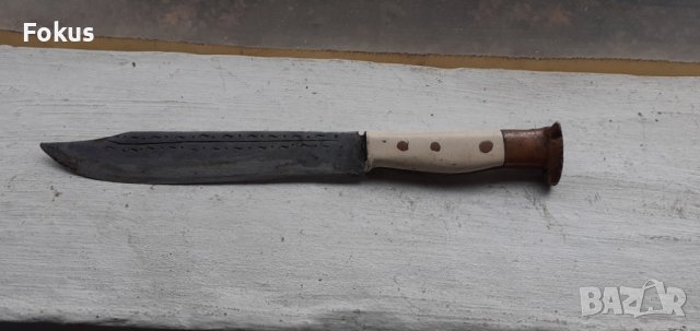 Стар кован български нож острие