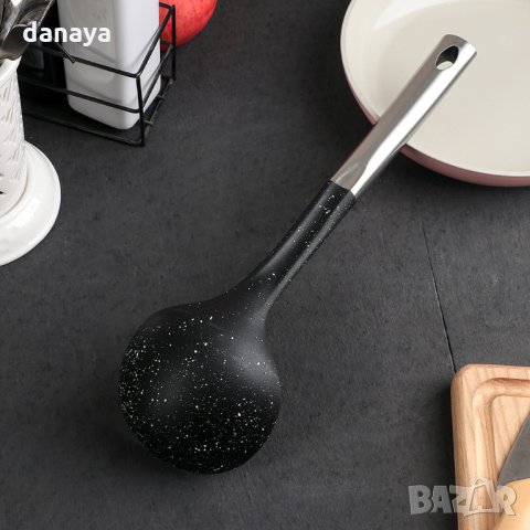 2344 Кухненски черпак с метална дръжка, 33см, снимка 2 - Прибори за хранене, готвене и сервиране - 33938763