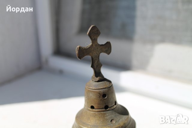Старо бронзово кандило, снимка 2 - Антикварни и старинни предмети - 41065939