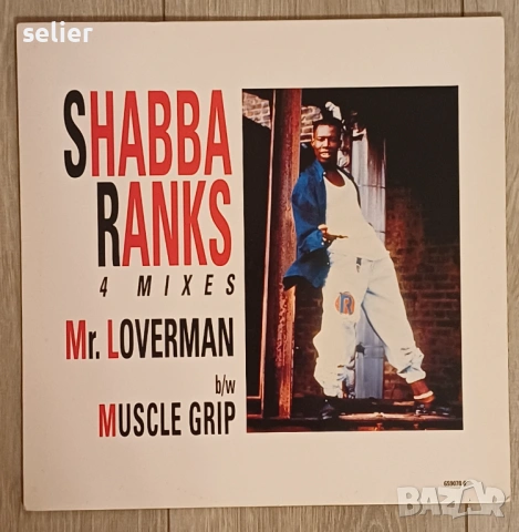 Shabba Ranks ‎– Mr. Loverman / Muscle Grip Maxi Single 12 Издание 🇬🇧 UK 1993г,в.дискогс го дават а