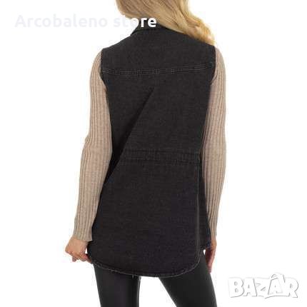 Ликвидация! Дамско дънково яке без ръкави , снимка 3 - Якета - 35827367