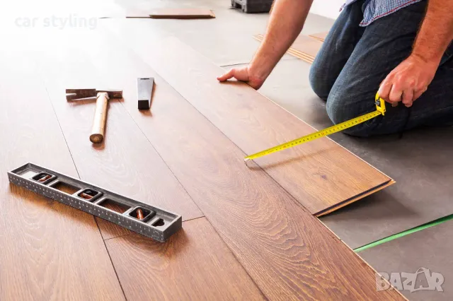Монтаж на ламинат (ламиниран паркет) винил, первази, подложка XPS
