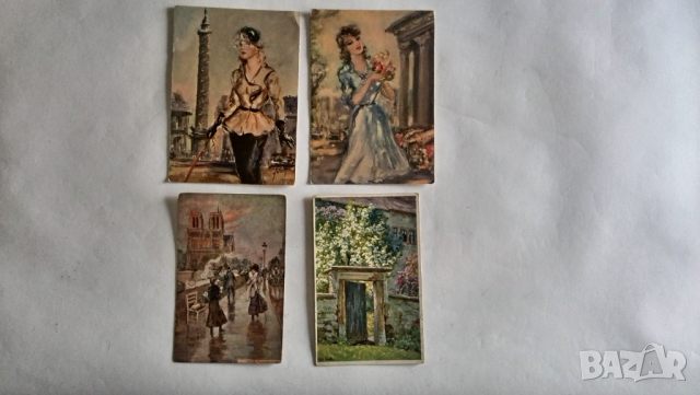 стари френски пощенски картички, снимка 17 - Филателия - 36338090