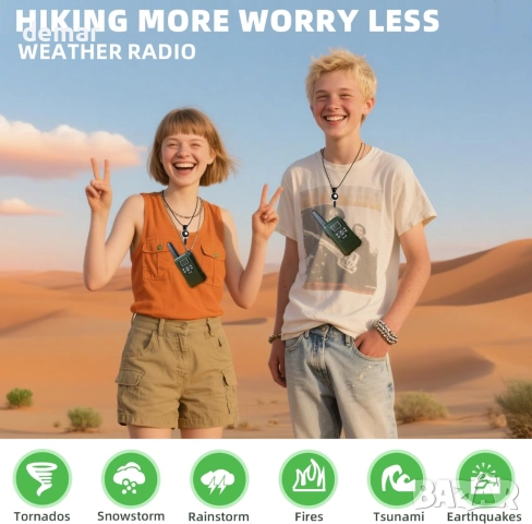 Детски уоки-токита, комплект от 3 броя, 8 канала с VOX функция, 3-12 г, снимка 7 - Образователни игри - 52720551