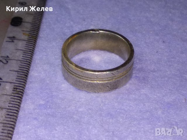 Стара МАСИВНА СРЕБЪРНА СТИЛНА ХАЛКА ПРЪСТЕН СРЕБРО 925 РЪЧНА МАЙСТОРСКА АРТ ИЗРАБОТКА 40517, снимка 5 - Пръстени - 42599893