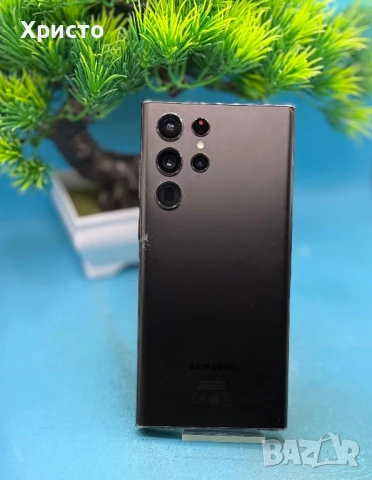 Samsung Galaxy S22 Ultra, 128GB, 8GB RAM, 5G, Phantom Black (пукнато стъкло и гръб), снимка 3 - Samsung - 51383112