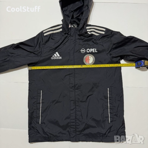 Adidas Feyenoord Rotterdam Фейнорд Ротердам Тренировъчно Детско Футболно Яке Размер 13\14 Години, снимка 3 - Детски якета и елеци - 52422557