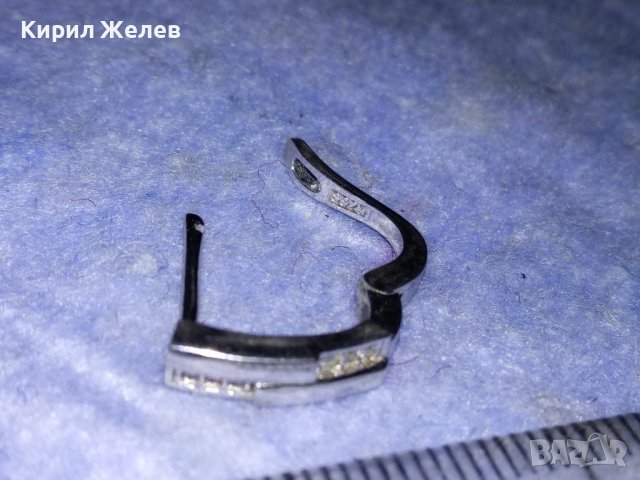 ЕЛЕГАНТА СРЕБЪРНА СКЪПОЦЕННА ФЕШЪН АРТ ОБЕЦА СРЕБРО 925 с БЯЛА ПОЗЛАТА и ФАСЕТИРАНИ ЦИРКОНИ 38249, снимка 11 - Обеци - 40920967