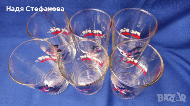 Детски комплект стъклени чаши, вода, безалкохолно с щампа, снимка 5 - Колекции - 44530897