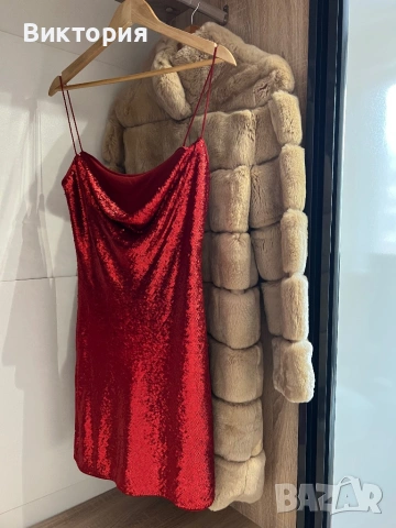 Бутикова рокля ,червена рокля Zara, снимка 12 - Рокли - 53057165