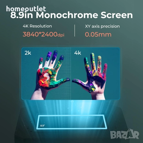 ПРОМОЦИЯ 3D принтер CREALITY LD-006 - Бързина, висока детайлност и 4K монохромен екран, снимка 3 - Друга електроника - 52824022