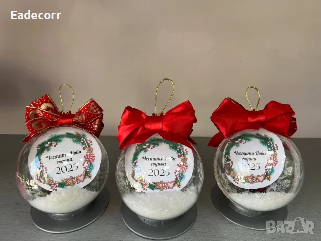Коледни топки със снимка , снимка 4 - Коледни подаръци - 48118909
