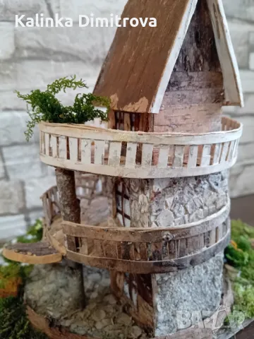 Къщата с цветята-ръчно изработена декорация., снимка 8 - Декорация за дома - 48108250
