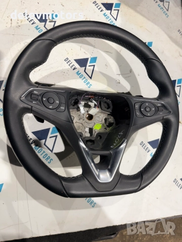 98356599YX трилъчев кожен мултифункционален волан с пера от Opel Mokka 1.2i автоматик,131 кс. , снимка 2 - Части - 52503403