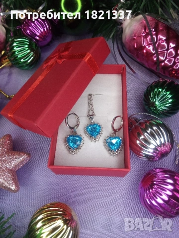 Комплект колие и обици , снимка 9 - Бижутерийни комплекти - 53193773