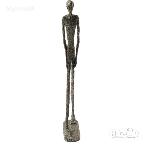 Ръчно изработена дизайнерска статуетка  Kare Design Art Man Bronze 79см., снимка 3 - Статуетки - 48350123