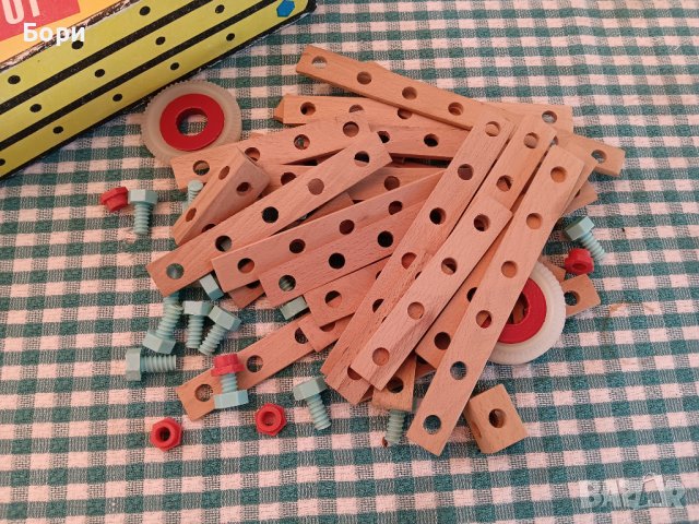 Конструктор 1974г дървен български, снимка 6 - Други ценни предмети - 42003178