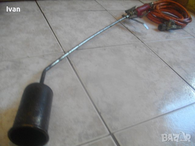 90см Газова Горелка За Покриви/Хидроизолации CFH с 5 м Маркуч и Редуциир Вентил-Оригинални-Отлична, снимка 7 - Други инструменти - 42121895