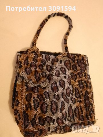 стара дамска чанта от стъклени мъниста леопард, снимка 17 - Антикварни и старинни предмети - 41710335