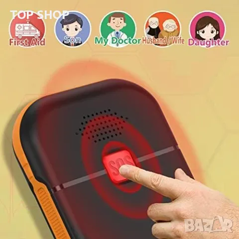 Нов Мобилен телефон с големи бутони за възрастни Отключен SOS бутон, снимка 5 - Телефони с две сим карти - 49509658