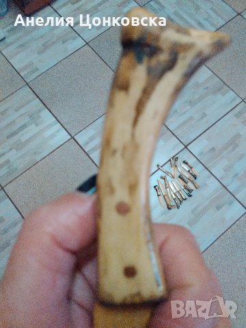 Ножове от дърво с медни орнаменти №1, снимка 5 - Подаръци за мъже - 34230054