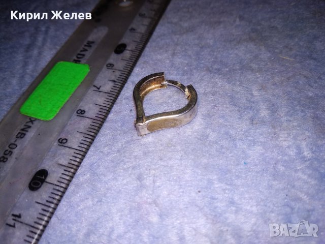 СЪРЦЕВИДНА РОМАНТИЧНА СРЕБЪРНА АРТ ОБЕЦА СРЕБРО 925 РЪЧНА БИЖУТЕРСКА ИЗРАБОТКА 38237, снимка 7 - Обеци - 40939729