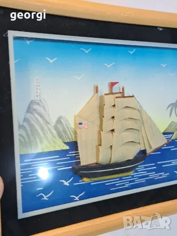 3D мини картина кораб    18/1, снимка 2 - Картини - 49002904