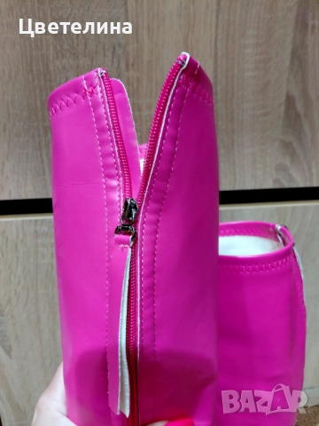 Цикламени ботуши, 35 н, снимка 2 - Дамски ботуши - 52866840